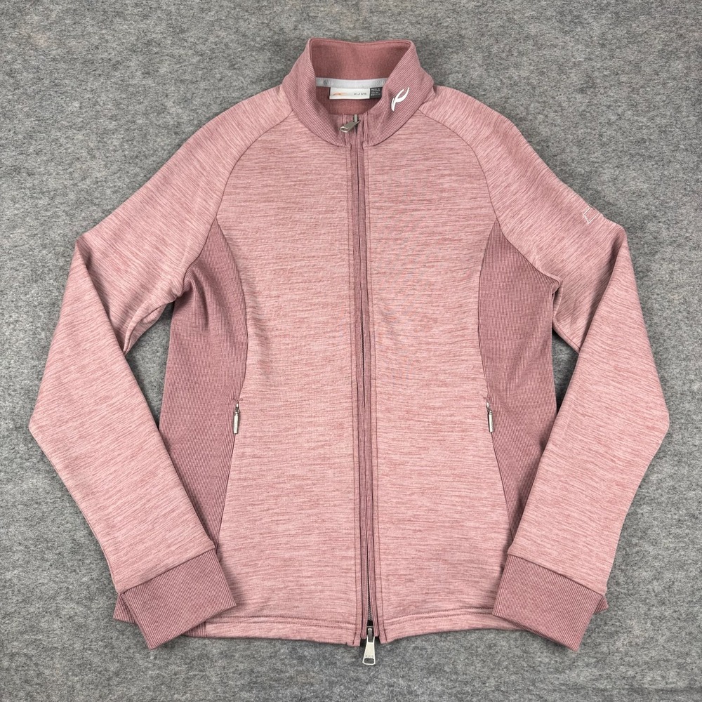 KJUS Mathilda Jacket Full Zip The Golf Club TN Logo Pink Womens 38 Medium M